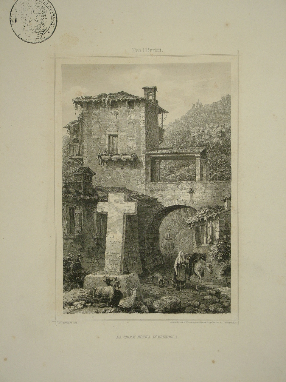 veduta di città (stampa) di Bertrand Karl (sec. XIX)