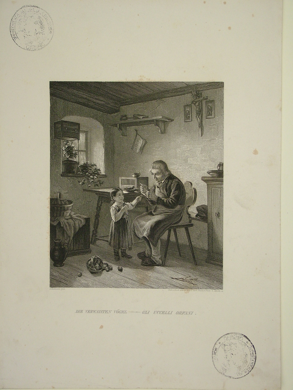 interno con figure (stampa) di Alboth G (sec. XIX)