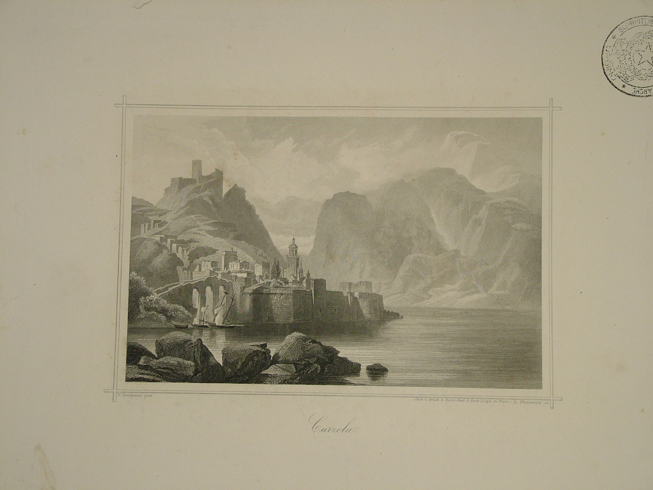 paesaggio (stampa) di Obermayer Eduard (sec. XIX)