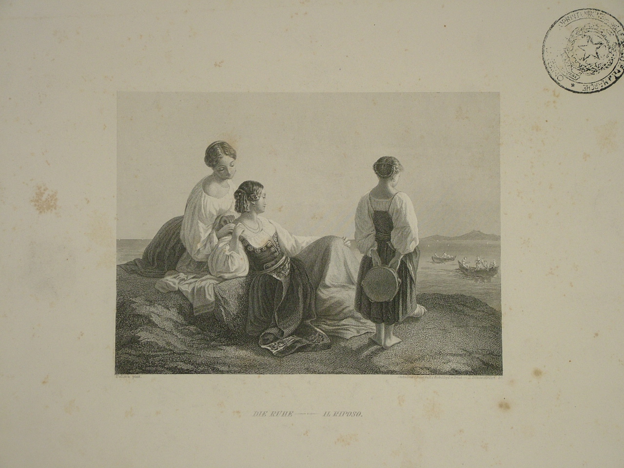 figure femminili (stampa, elemento d'insieme) di Sonnenleiter Johannes (attribuito), Pollak Léopold (attribuito) (sec. XIX)