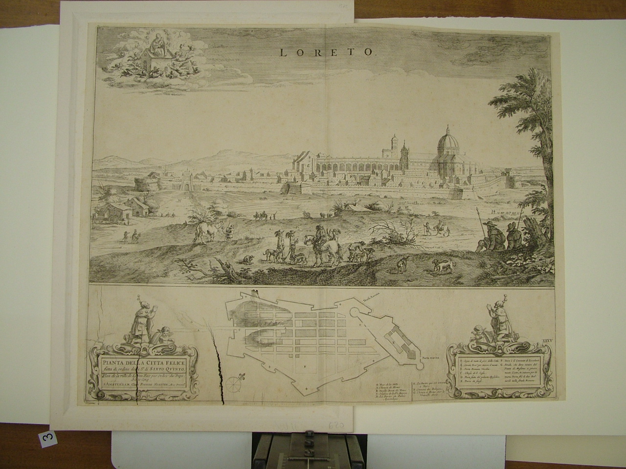 veduta di città (stampa, elemento d'insieme) di Mortier Pieter (attribuito) (sec. XVIII)