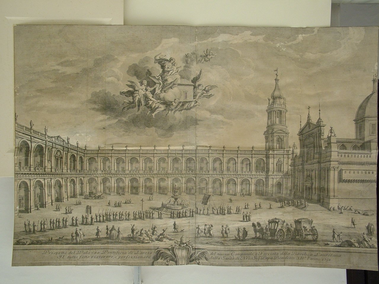 veduta di un palazzo (stampa, elemento d'insieme) di Vasi Giuseppe (attribuito) (sec. XVIII)