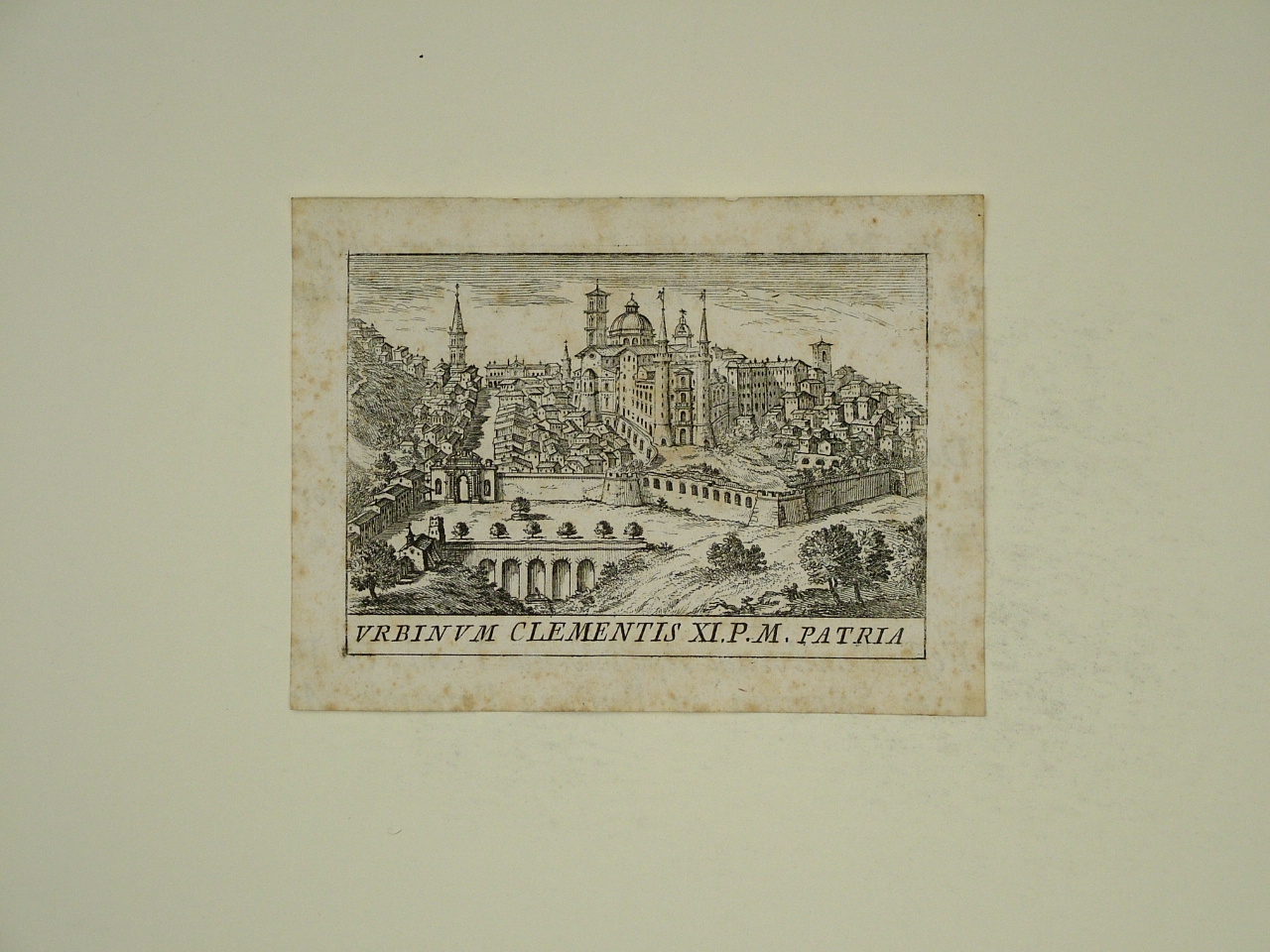 veduta di città (stampa, elemento d'insieme) - ambito Italia centrale (sec. XVIII)