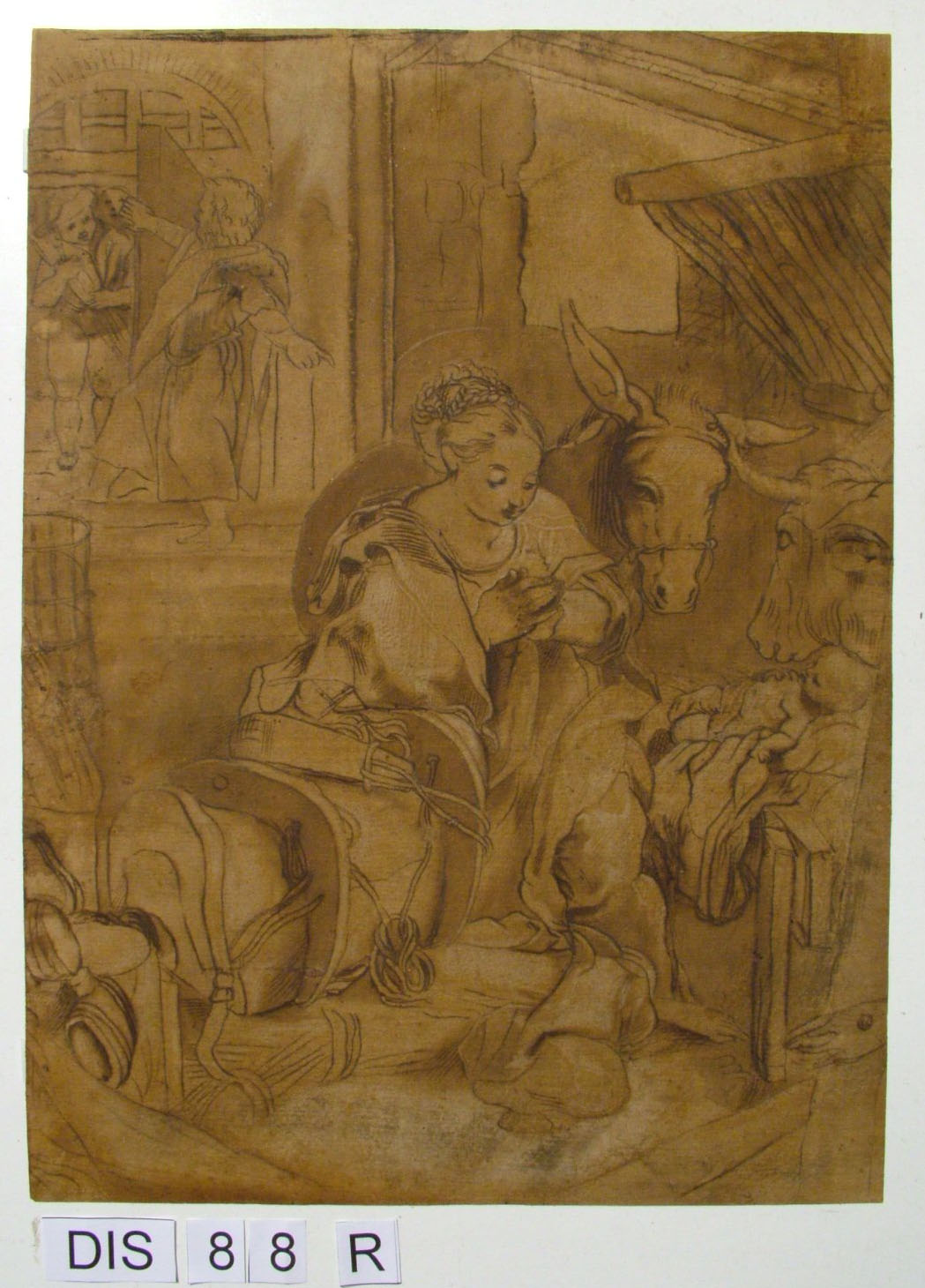 natività di Gesù (disegno) di Barocci Federico (scuola) (sec. XVII)