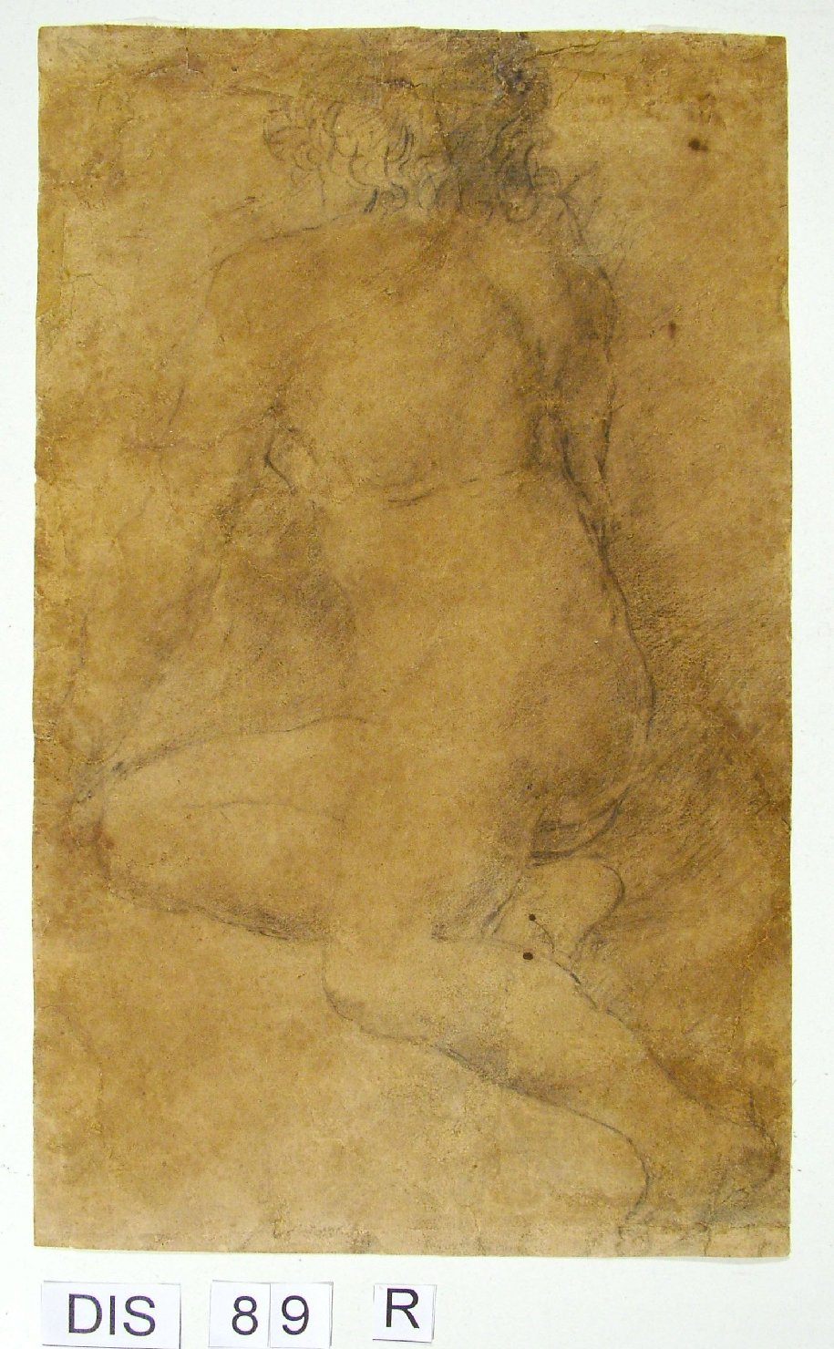 figura maschile (disegno) - ambito Italia centrale (sec. XVII)