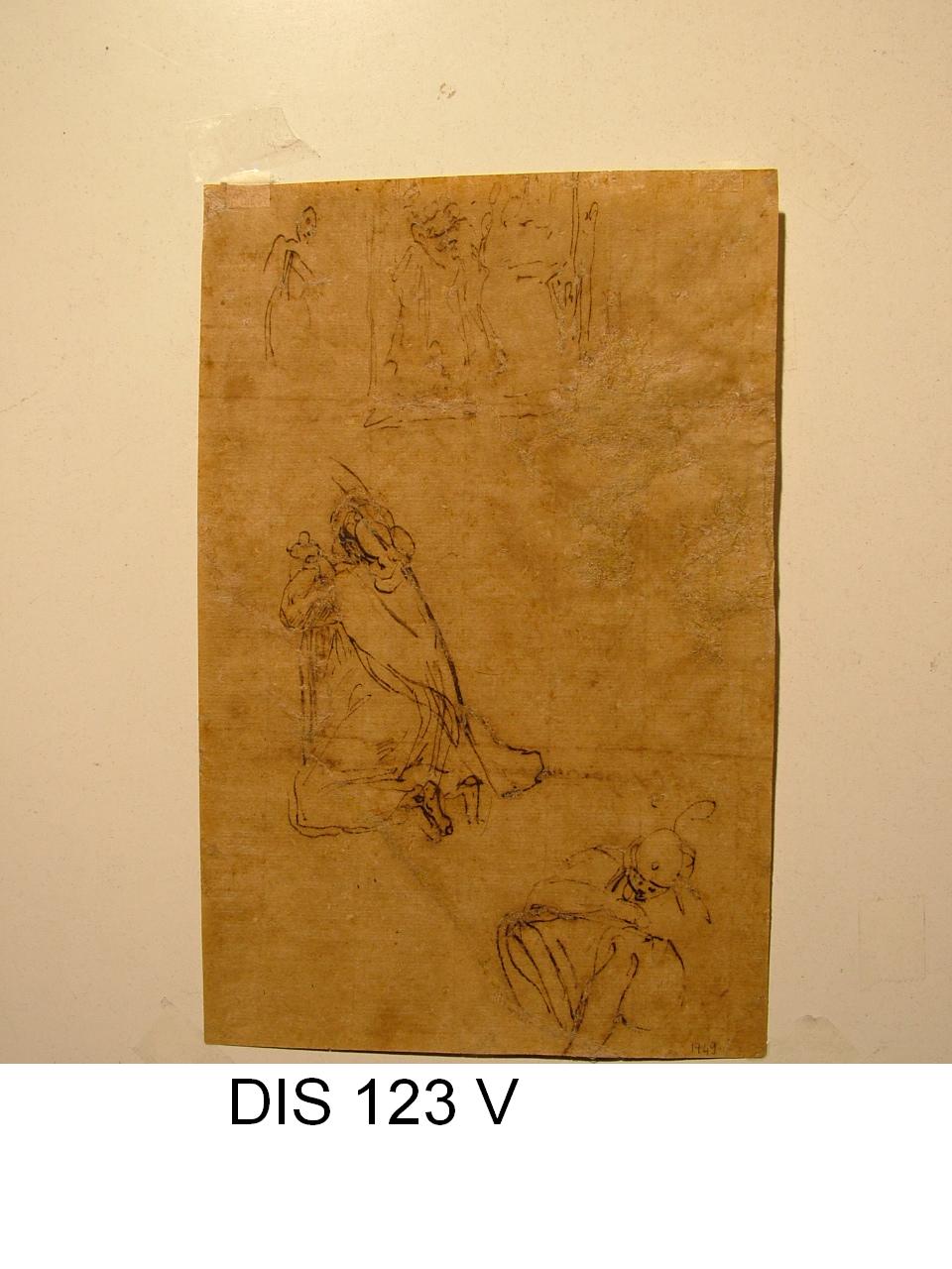 figure maschili (disegno) - ambito Italia centrale (sec. XVII)