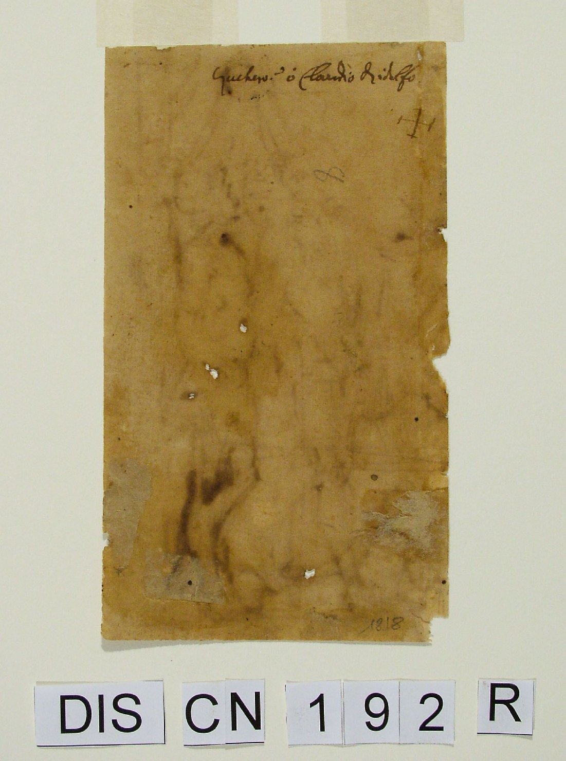 interno con figure maschili (disegno) di Zuccari Federico (cerchia), Ridolfi Claudio (attribuito) (secc. XVI/ XVII)