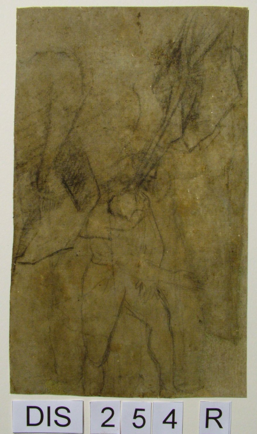 figura maschile (disegno) di Barocci Federico (attribuito) (seconda metà sec. XVI)