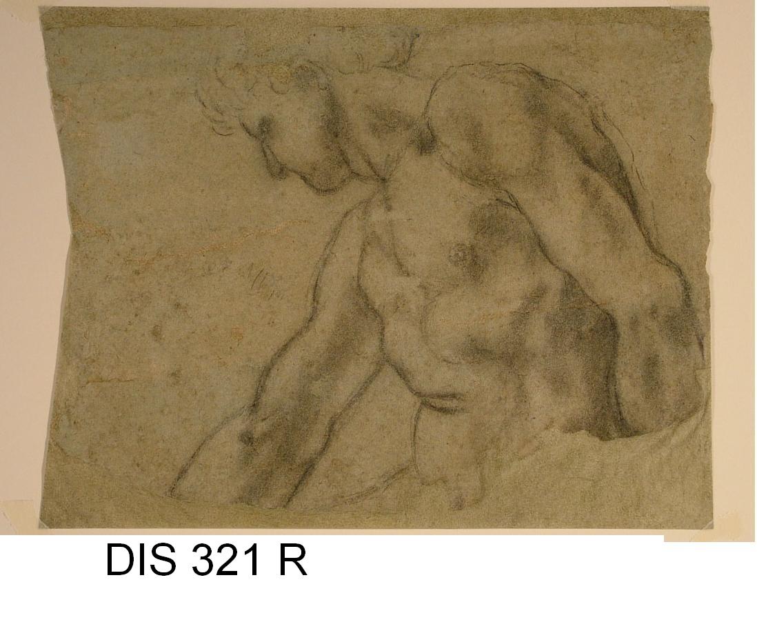 busto maschile (disegno) - ambito Italia centrale (fine/inizio secc. XVI/ XVII)