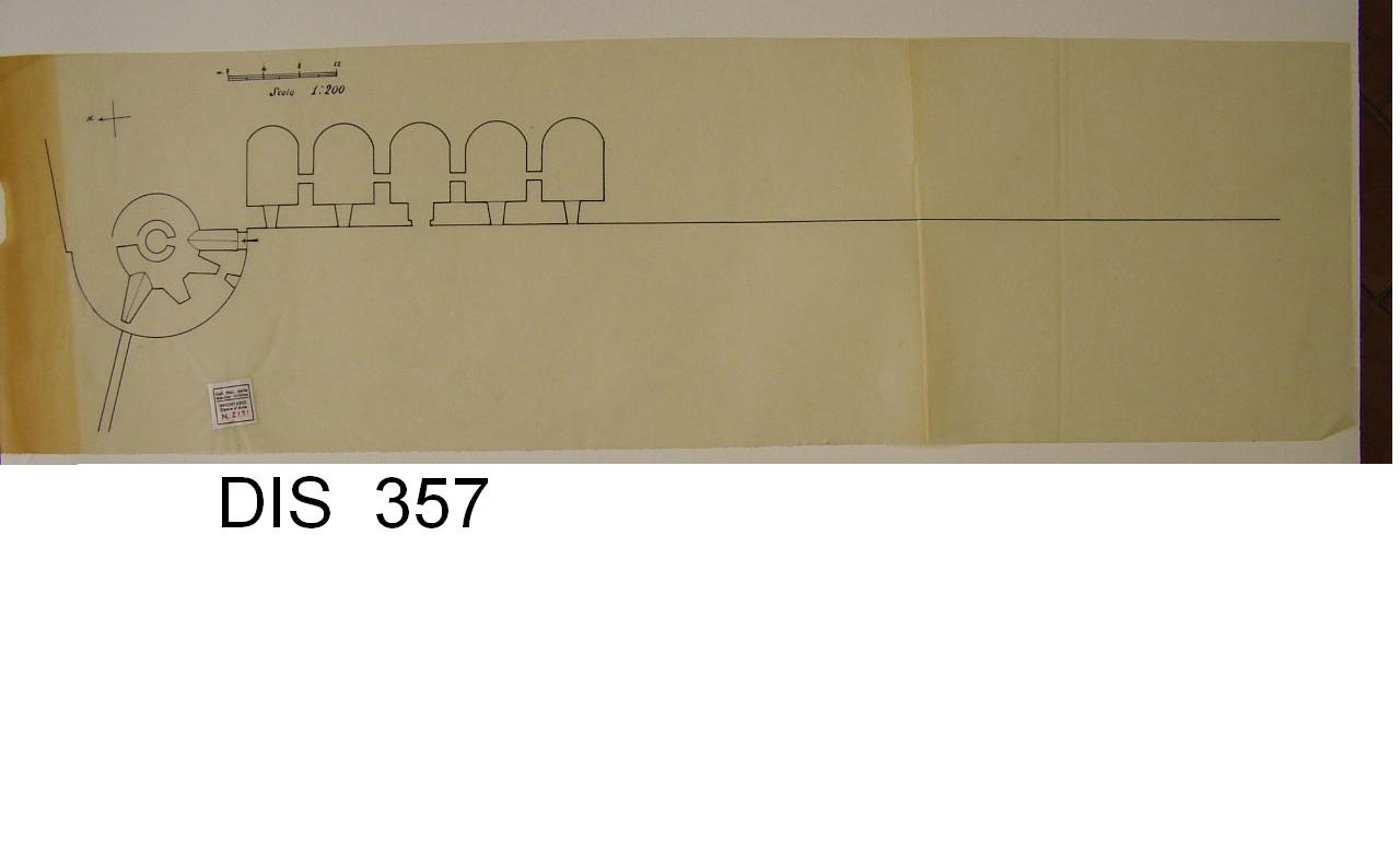 architettura (disegno) di Bruscaglia Renato (attribuito) (metà sec. XX)