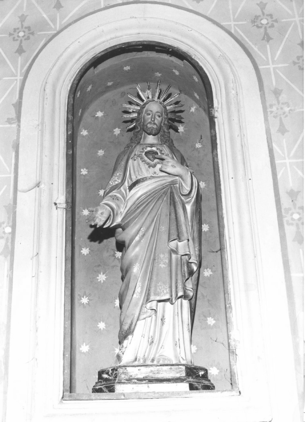 Sacro Cuore di Gesù (statua) - bottega marchigiana (prima metà sec. XX)