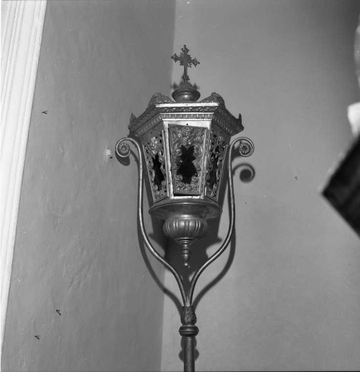 lanterna processionale, coppia - bottega marchigiana (inizio sec. XIX)