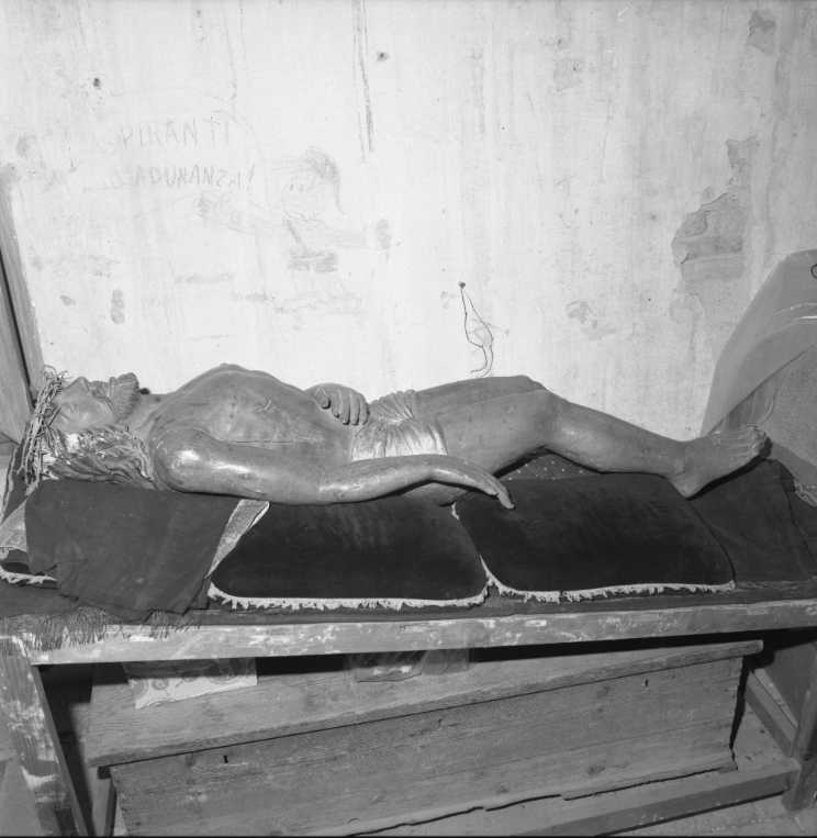 Cristo morto (scultura) - ambito marchigiano (fine/inizio secc. XVI/ XVII)