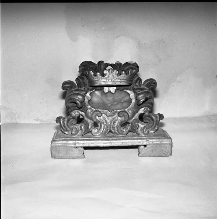 reliquiario a teca - a urna, serie - bottega marchigiana (sec. XVIII)
