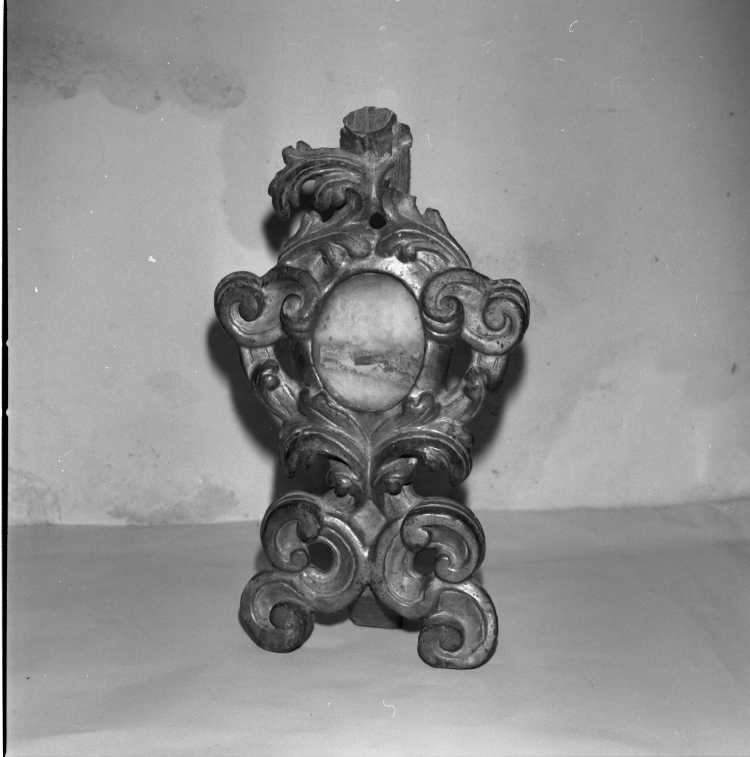 reliquiario - a ostensorio, coppia - bottega marchigiana (sec. XVIII)