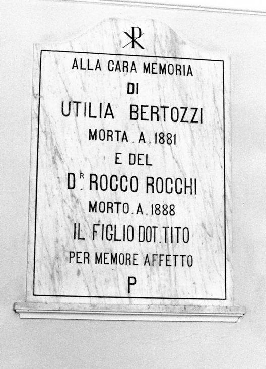 lapide - bottega italiana (sec. XIX)