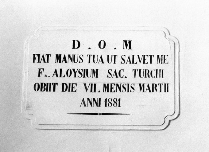 lapide - bottega italiana (sec. XIX)