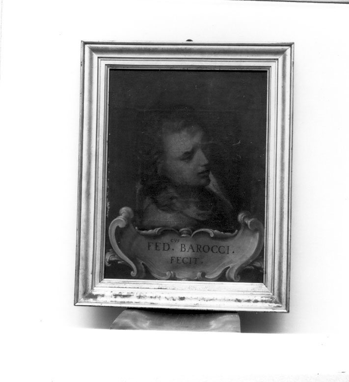 Testa di giovane, testa d'uomo (dipinto) di Barocci Federico (scuola) (sec. XVII)