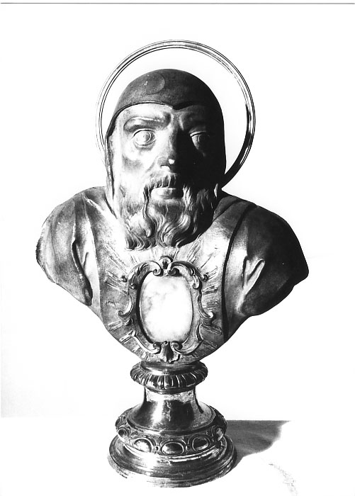 San Benedetto (reliquiario - a busto) di Lepri Stefano (scuola) (sec. XVIII)