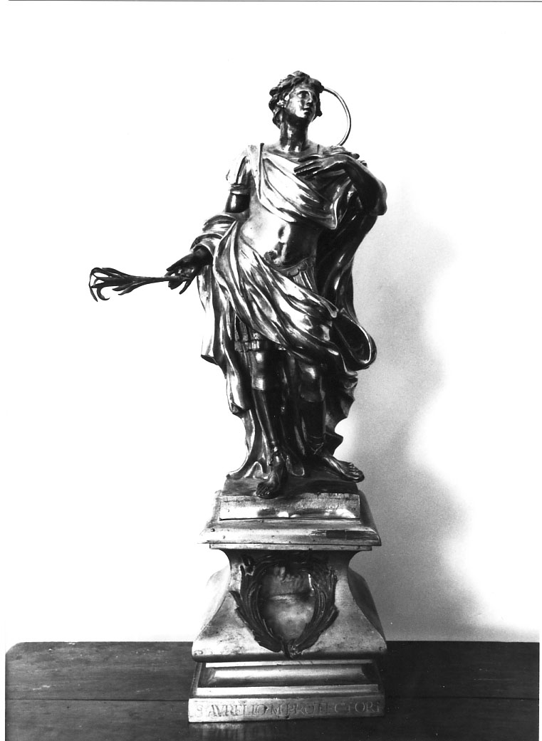 Sant'Aurelio, Santo (reliquiario - a statua) - bottega romana (sec. XVII)