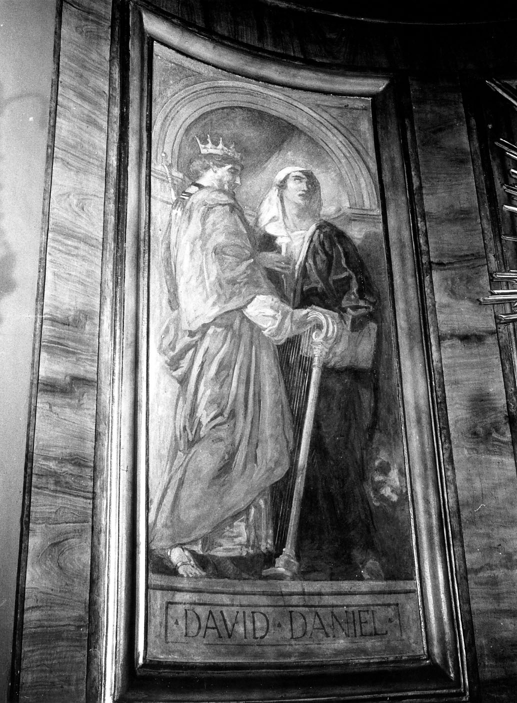 Davide e Daniele, profeti (dipinto murale) di Galimberti Silvio (sec. XX)