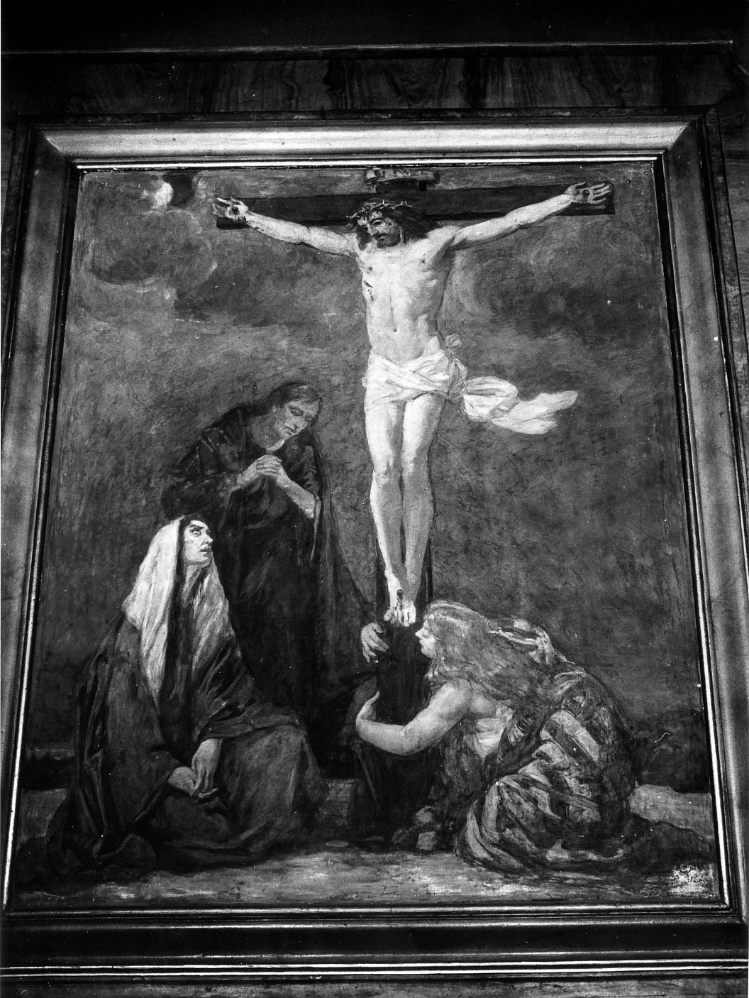 crocifissione (dipinto murale) di Galimberti Silvio (sec. XX)