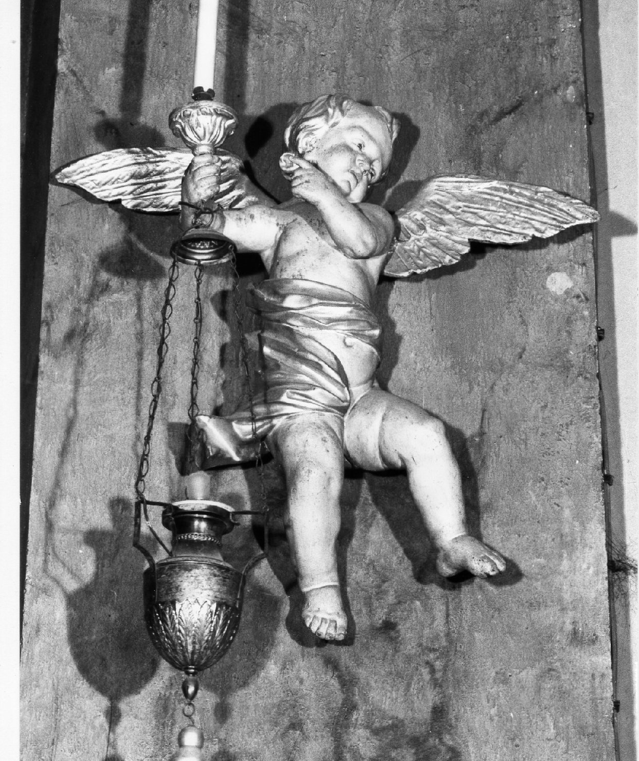 candelabro - a statua - bottega marchigiana (sec. XVIII)