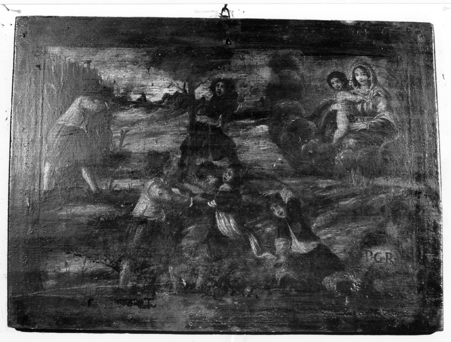 miracolo della Madonna della Rosa (dipinto) - ambito marchigiano (sec. XVII)