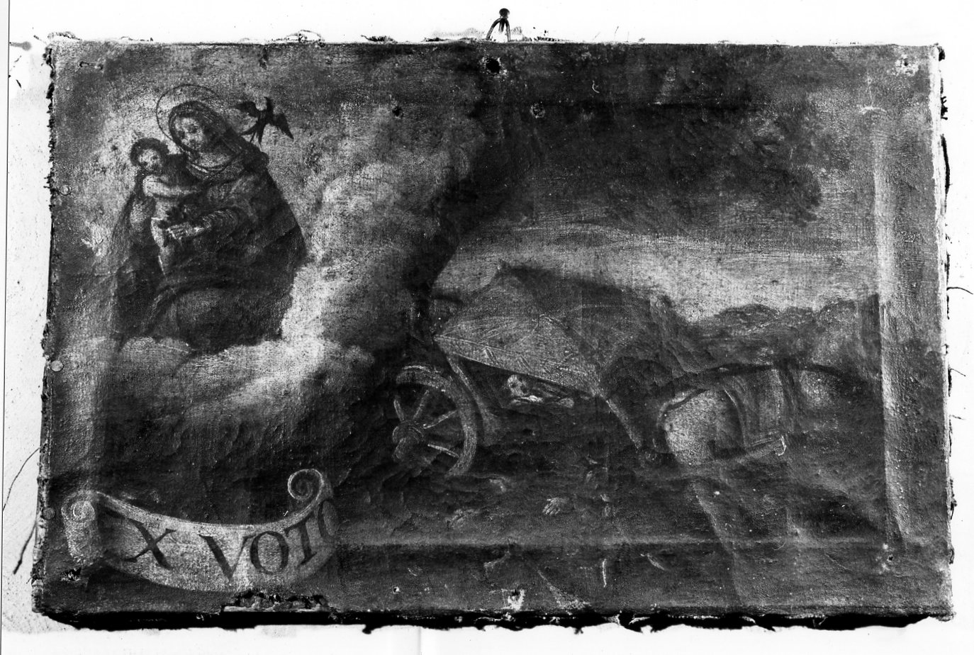 miracolo della Madonna della Rosa (dipinto) - ambito marchigiano (secc. XVII/ XVIII)