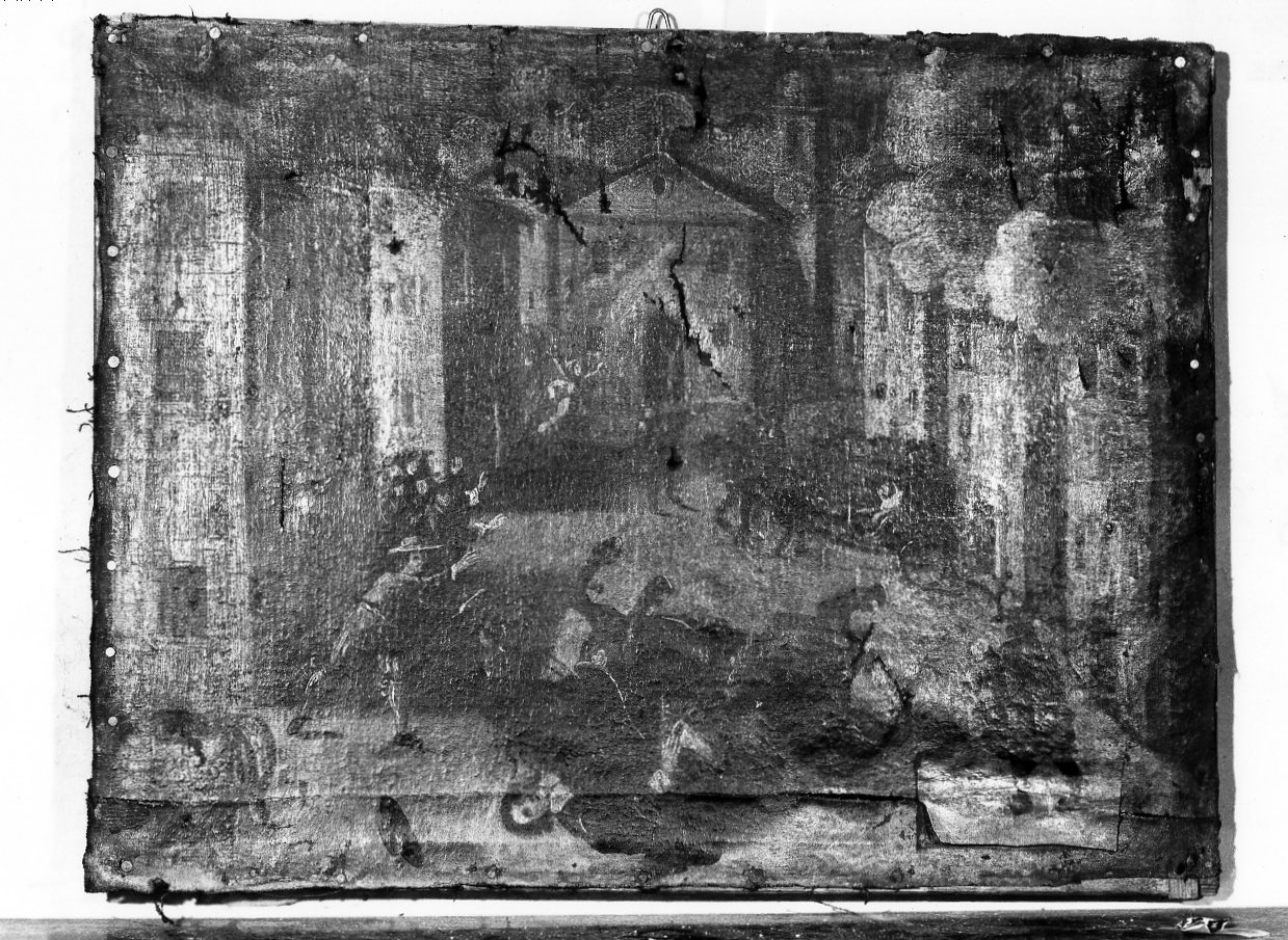 miracolo della Madonna della Rosa (dipinto) - ambito marchigiano (sec. XVII)