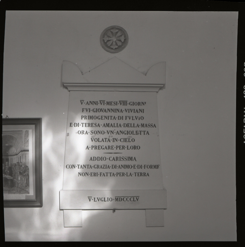 lapide commemorativa - bottega marchigiana (sec. XIX)