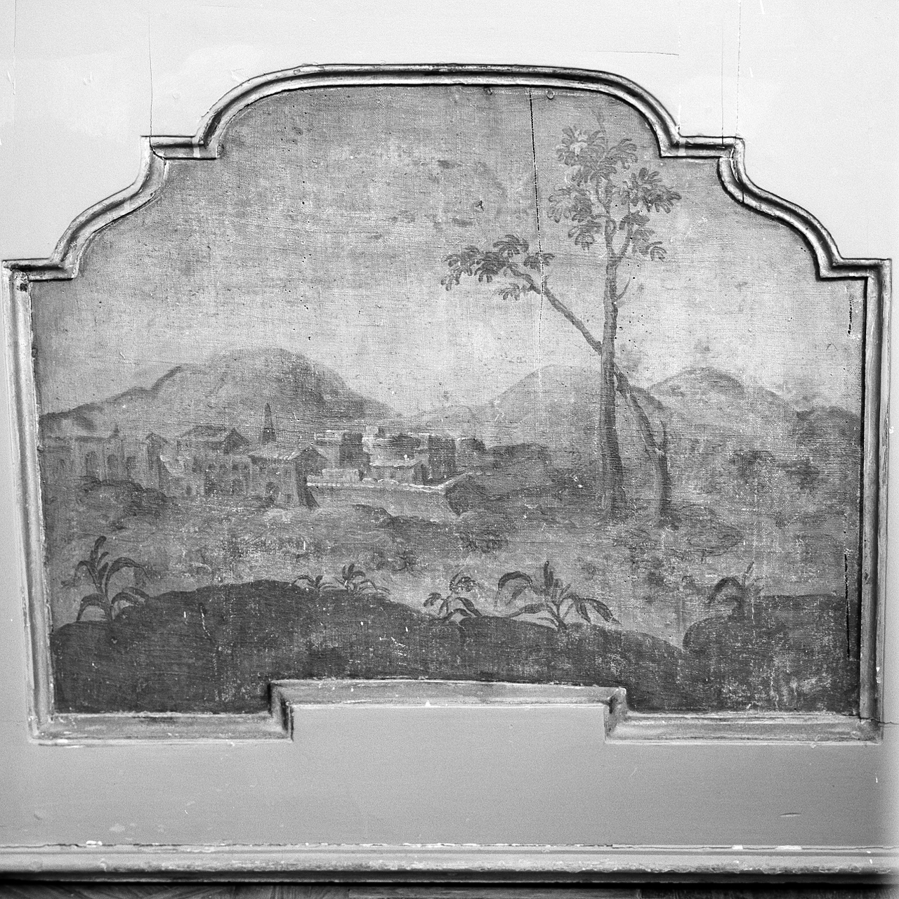 paesaggio montano (dipinto, elemento d'insieme) - ambito marchigiano (ultimo quarto sec. XVIII)