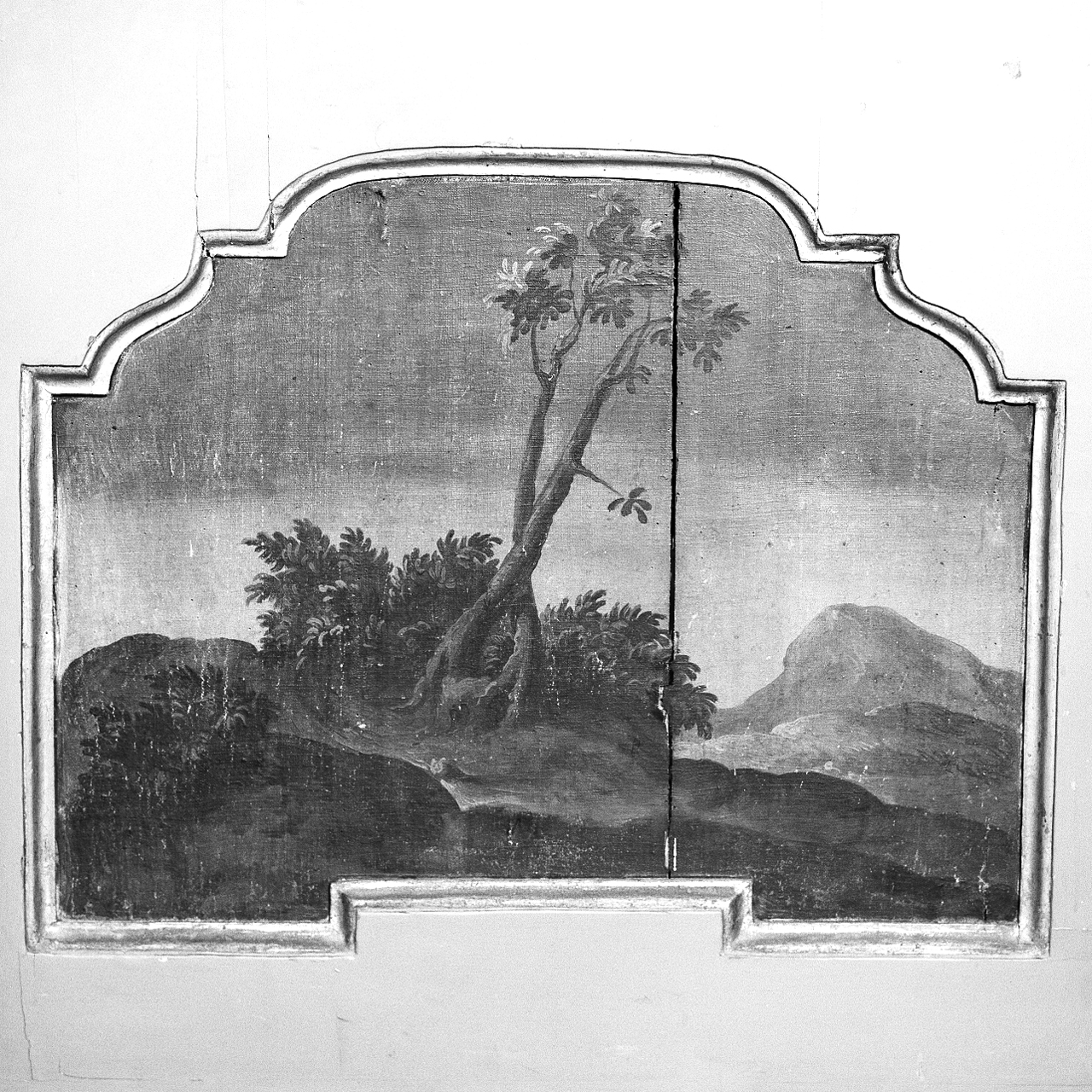 paesaggio con alberi (dipinto, elemento d'insieme) - ambito marchigiano (ultimo quarto sec. XVIII)