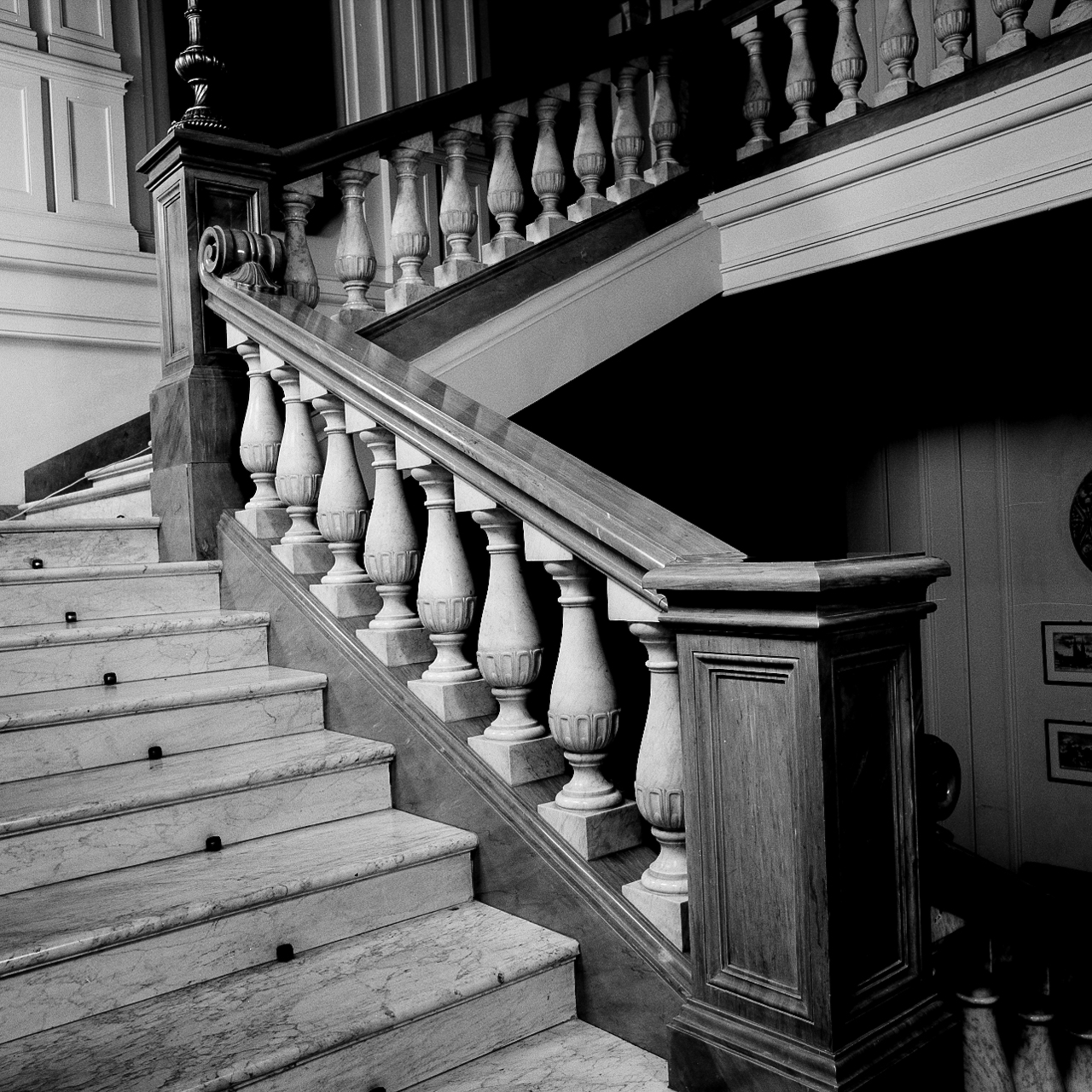 balaustrata, serie - bottega marchigiana (sec. XIX)