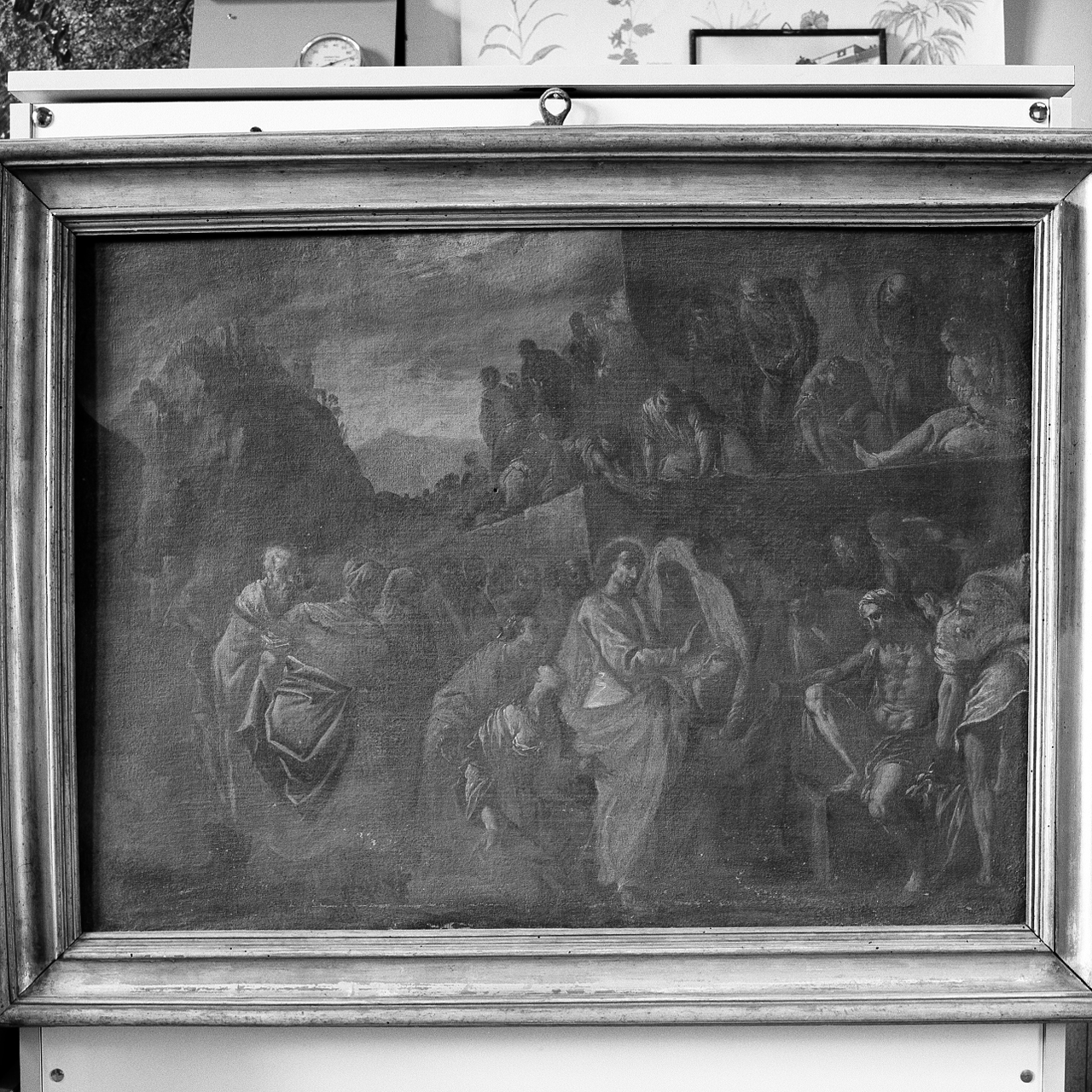 resurrezione di Lazzaro (dipinto, elemento d'insieme) - ambito emiliano (secc. XVII/ XVIII)