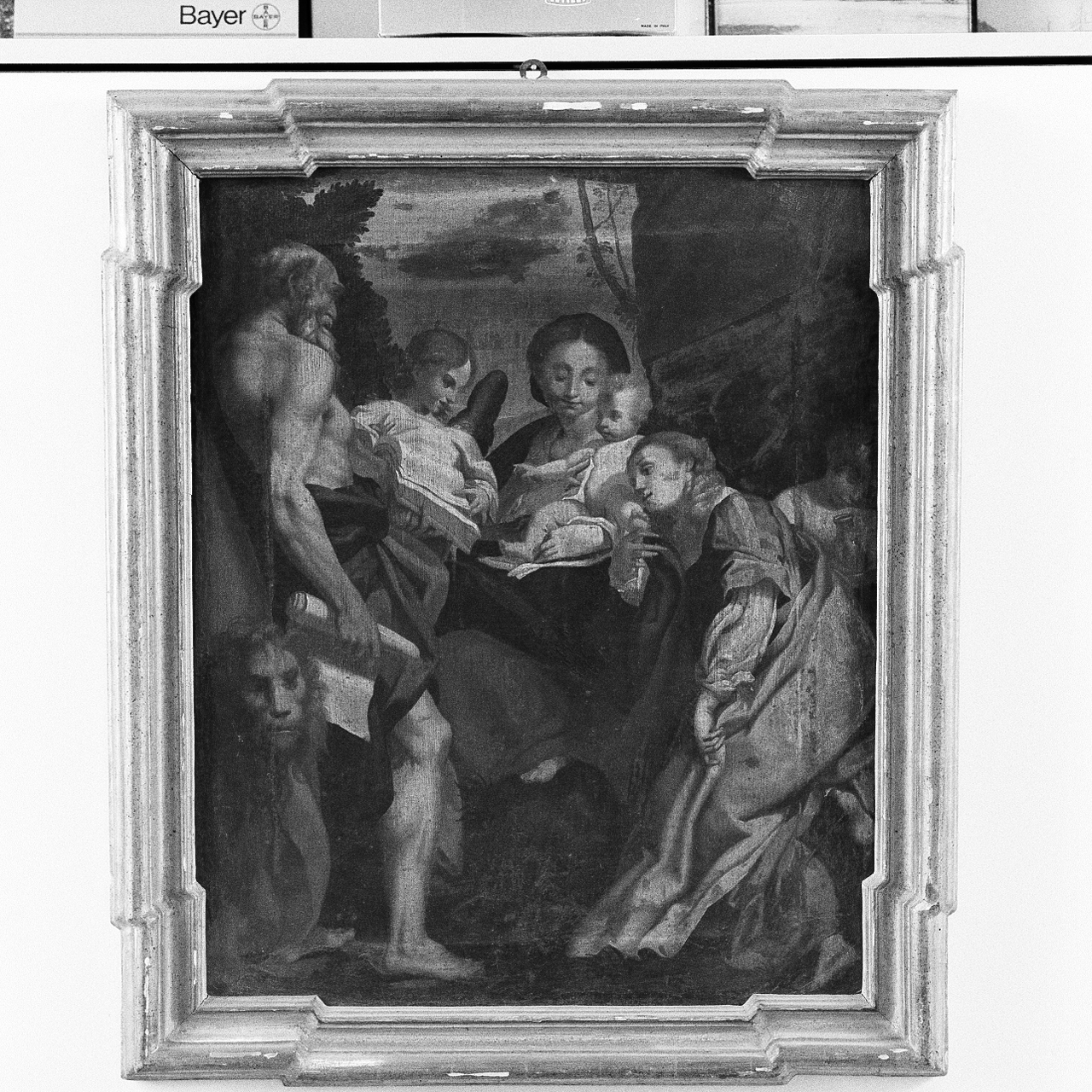 Madonna con Bambino e Santi (dipinto, elemento d'insieme) - ambito emiliano (secc. XVII/ XVIII)