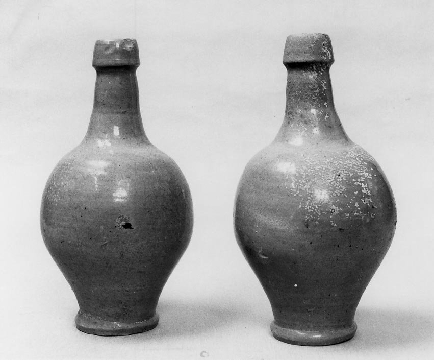 bottiglia, serie - manifattura tedesca (secc. XVIII/ XIX)