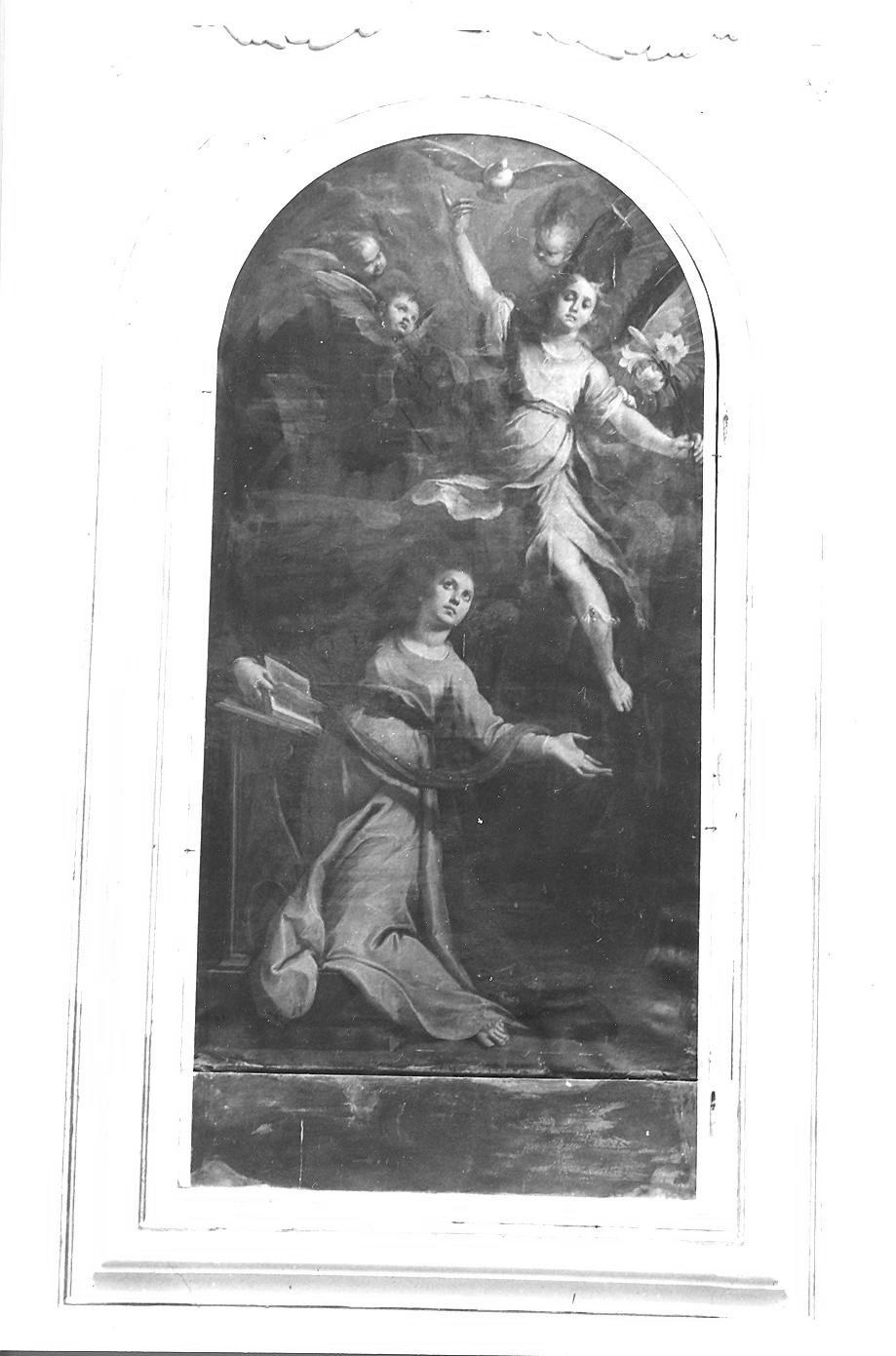 Annunciazione (dipinto) di Ridolfi Claudio (attribuito) (prima metà sec. XVII)