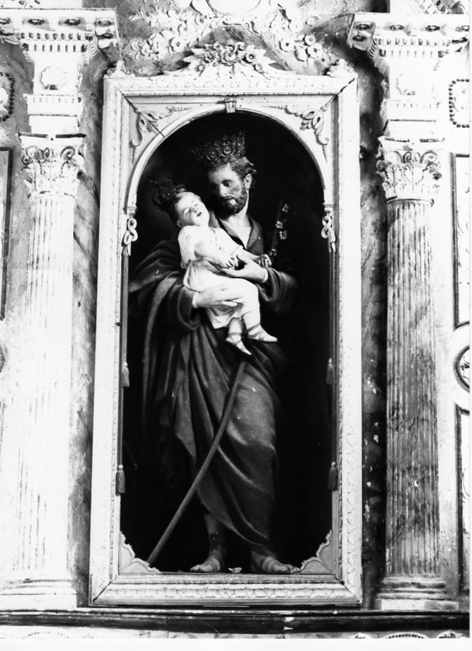 San Giuseppe e Gesù Bambino (statua) - ambito marchigiano (secc. XIX/ XX)