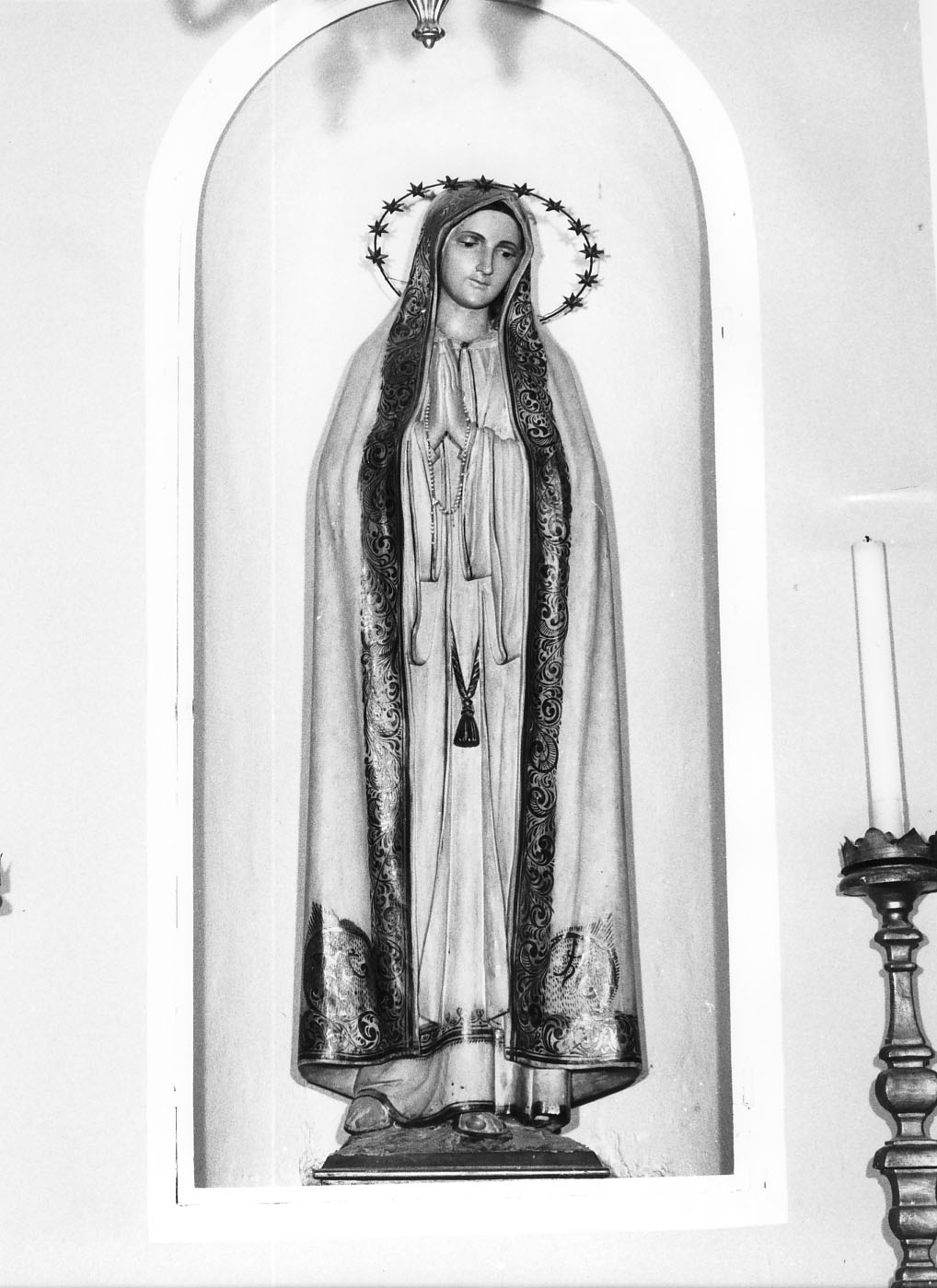 Madonna di Fatima, Madonna (statua) - bottega altoatesina (secc. XIX/ XX)