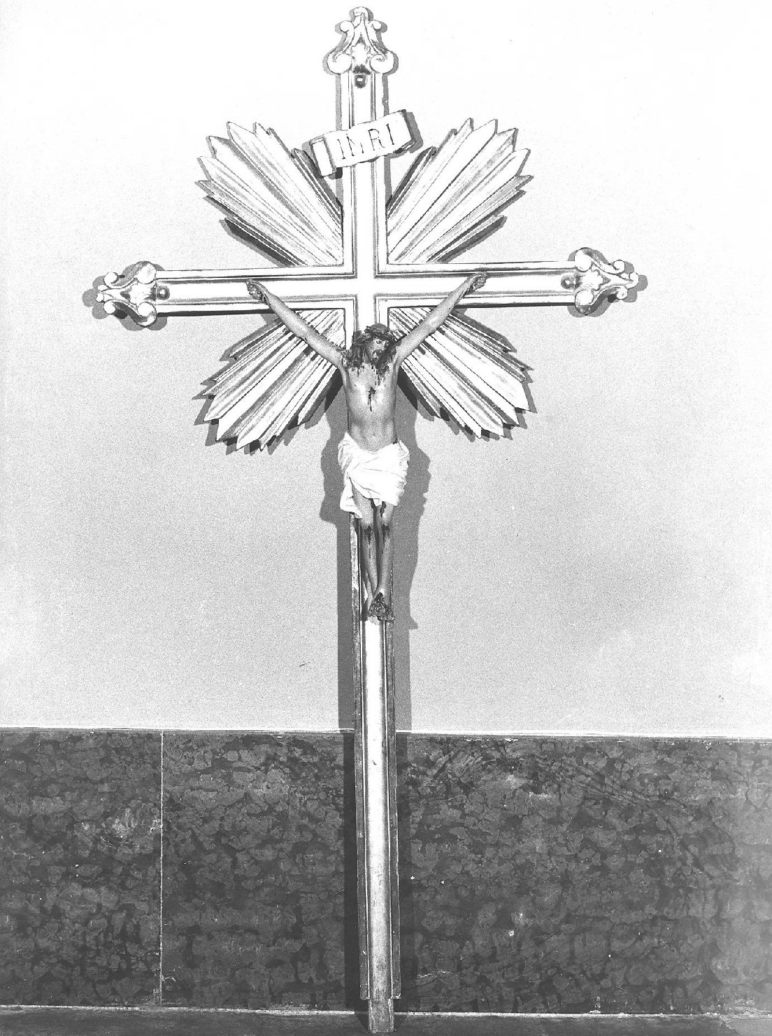 croce processionale - bottega marchigiana (secc. XIX/ XX)