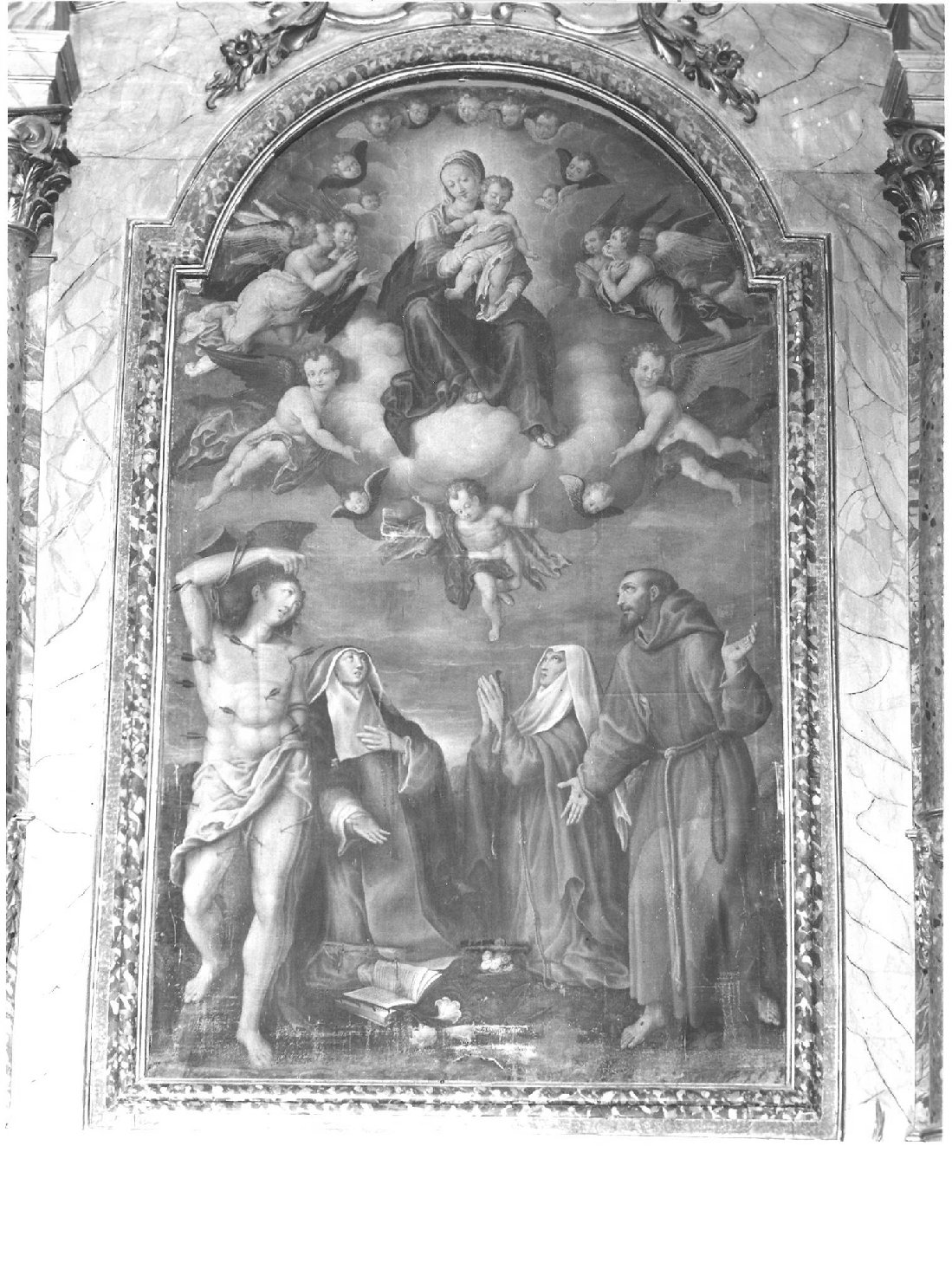 Sacra Famiglia (dipinto) di Ramazzani Ercole (seconda metà sec. XVI)