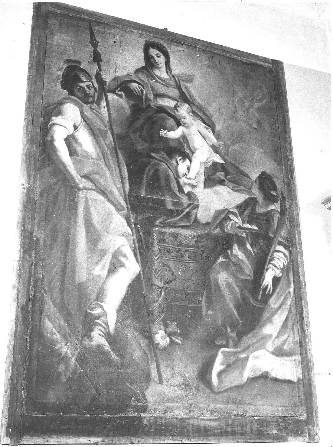 Madonna con Bambino e Santi (dipinto) - ambito marchigiano (primo quarto sec. XVIII)