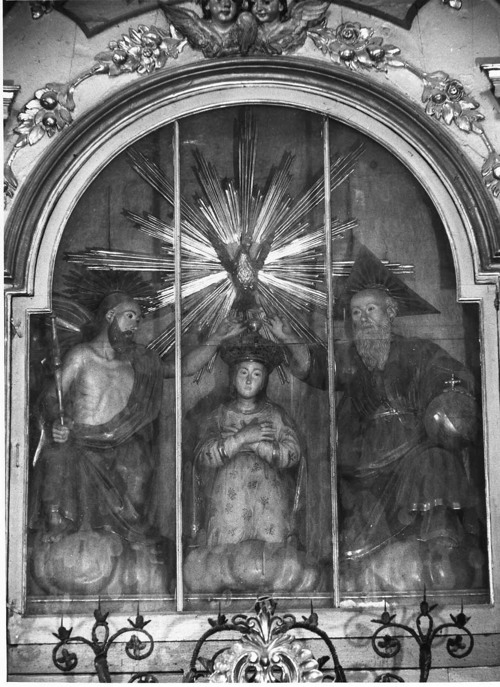 Trinità, Padre Eterno, Gesù Cristo, Vergine (scultura, elemento d'insieme) - bottega molisana (terzo quarto sec. XVIII)