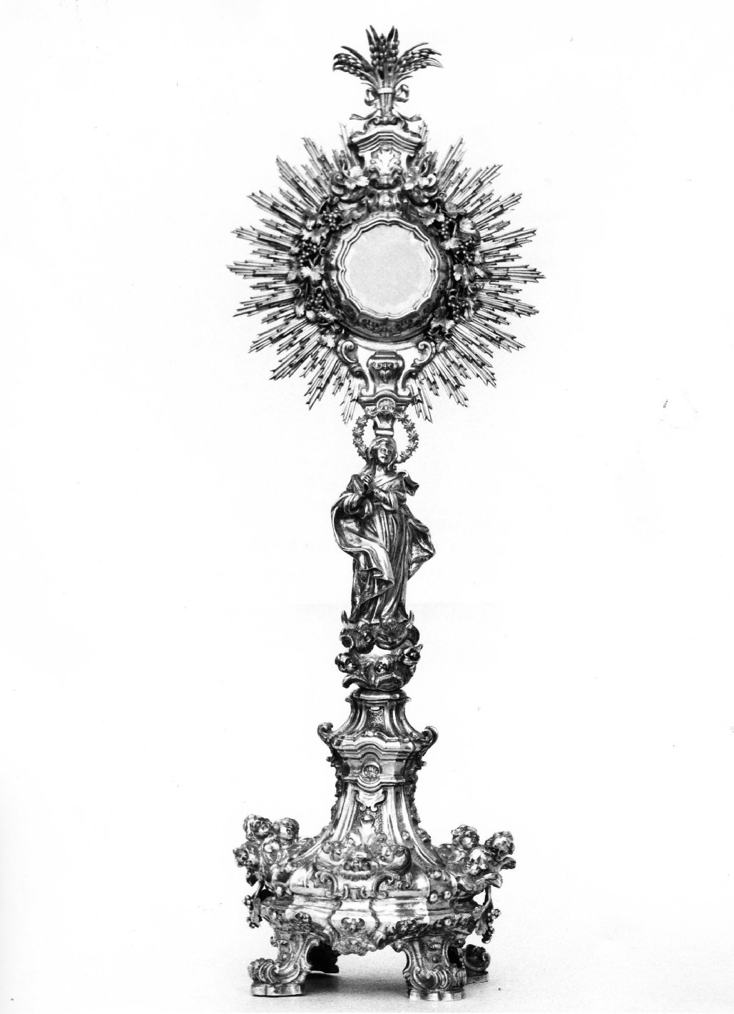 ostensorio, opera isolata - bottega molisana (sec. XVIII)