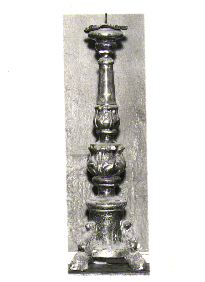 candelabro, coppia - bottega napoletana (sec. XVIII)