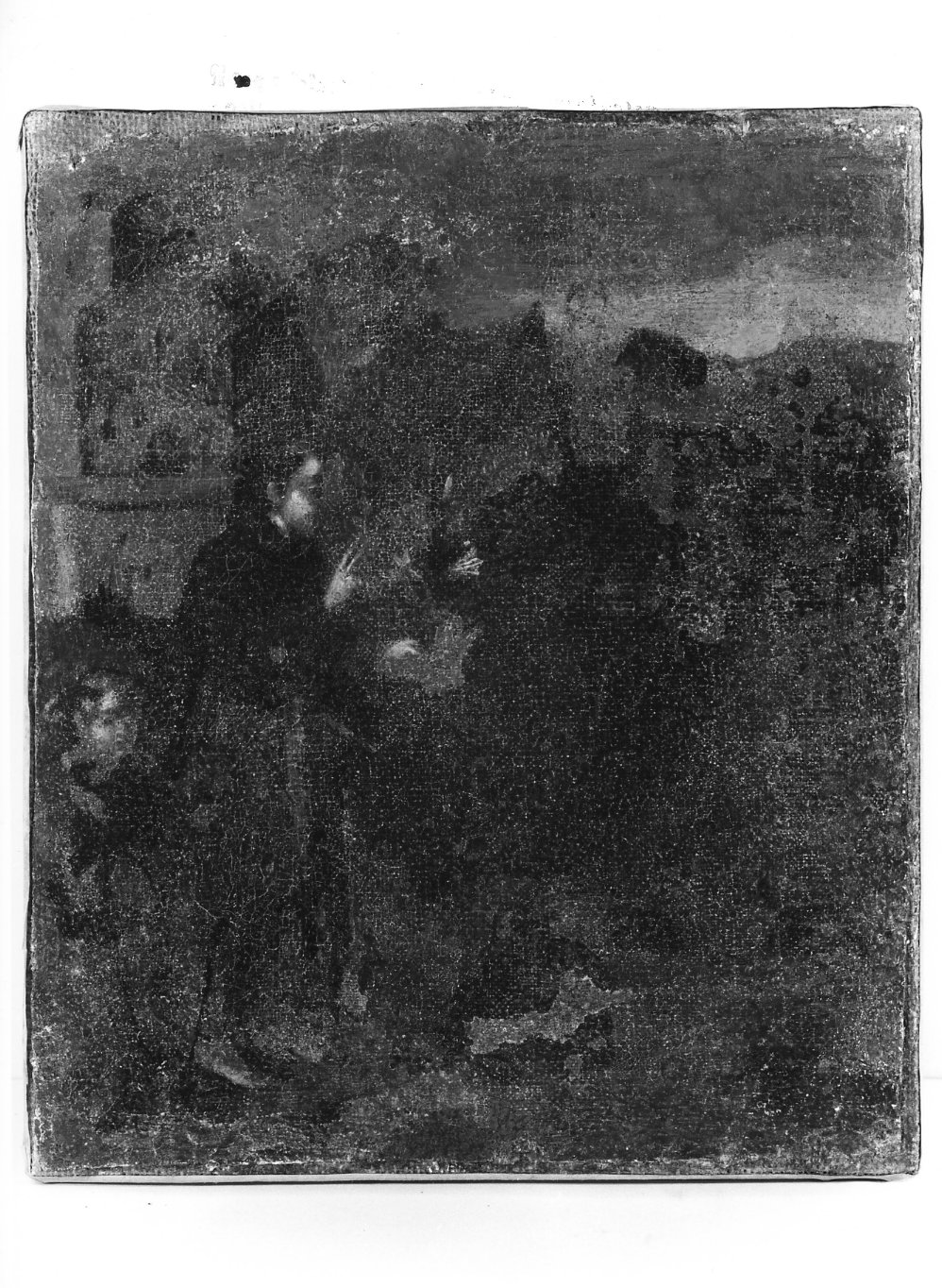 Episodio della vita di Sant'Antonio da Padova (dipinto, elemento d'insieme) - ambito molisano (fine sec. XVII)