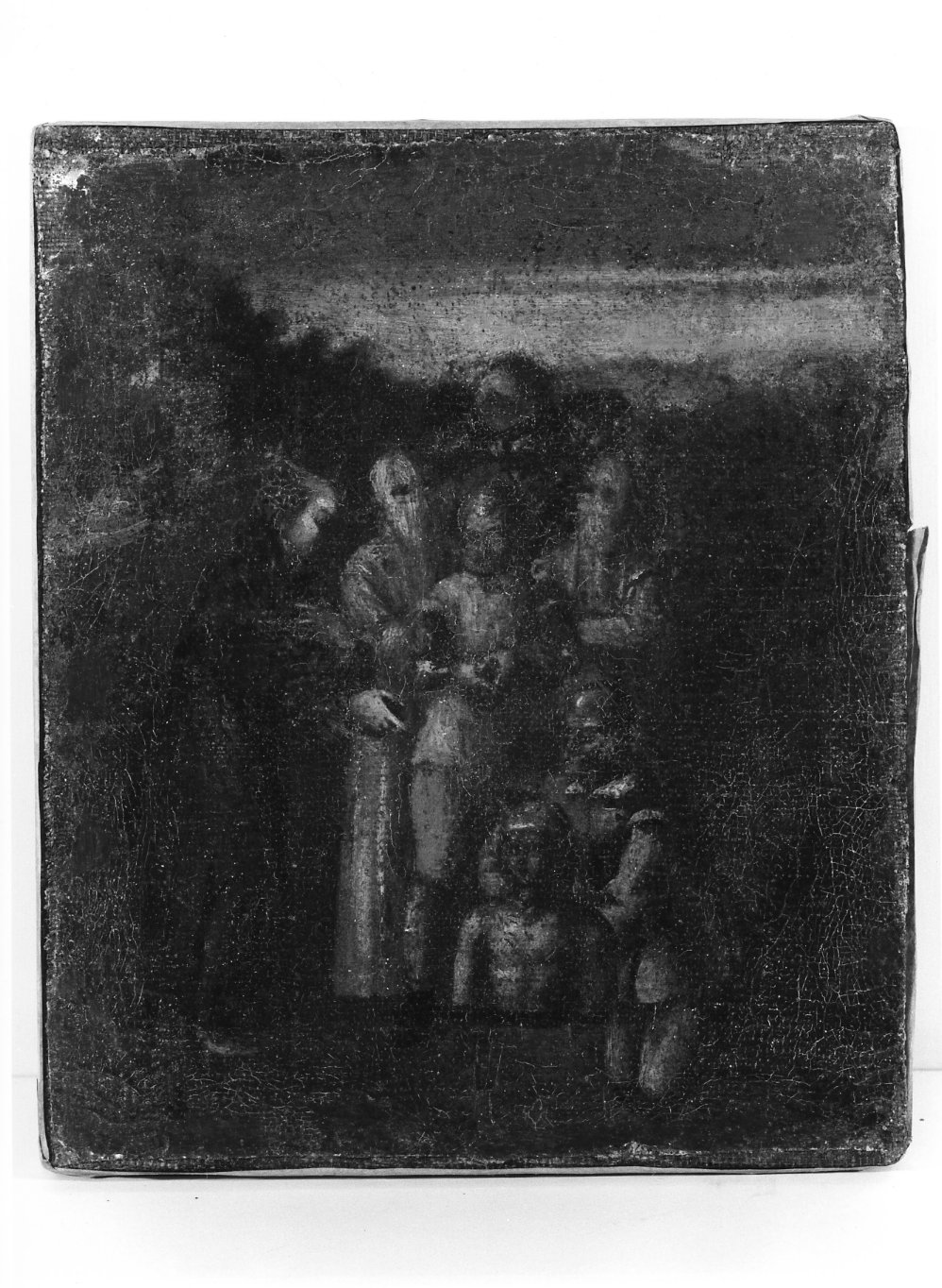 Sant'Antonio da Padova resuscita un ragazzo (dipinto, elemento d'insieme) - ambito molisano (fine sec. XVII)