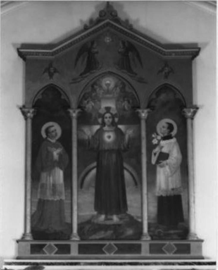 Sacro Cuore di Gesù (dipinto) di Palmieri C (sec. XX)