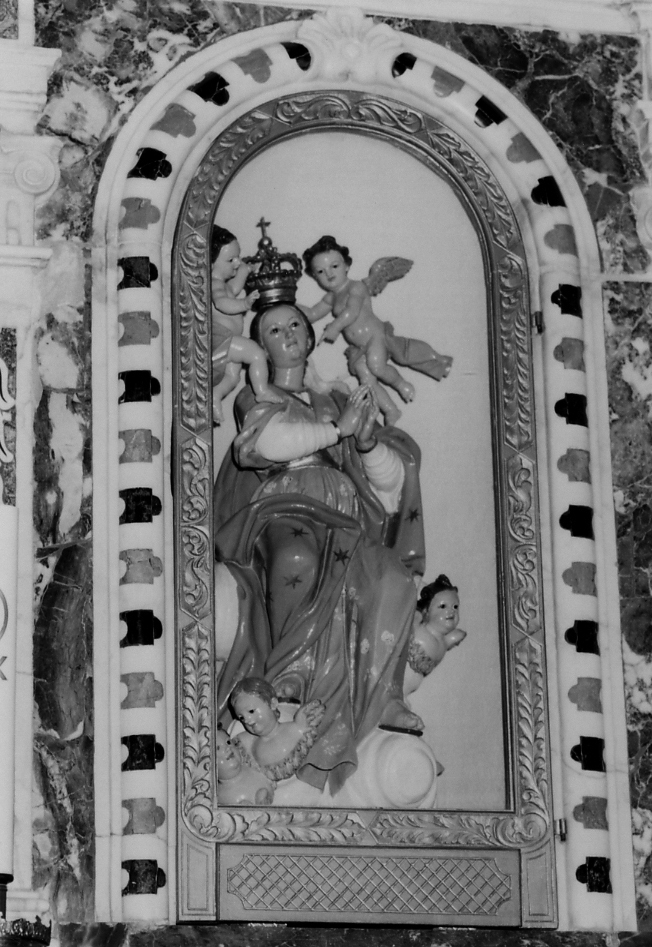 Madonna con angeli (statua) - bottega campana (seconda metà sec. XVIII)